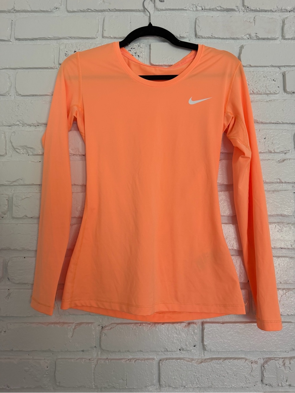 Nike Women’s Long Sleeve Top — Peach/Coral